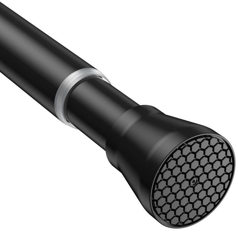Non Slip Black Tension Curtain Rod