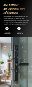 Cerradura Inteligente Vians Impermeable con Cinco Métodos de Desbloqueo TUYA TTLOCK y Mirilla - Product Image 4