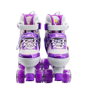 Patins à Roulettes Quads Professionnels Ajustables Clignotants Électriques 4 Roues pour Enfants - Product Image 4