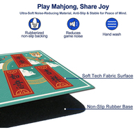 Tapis de Mahjong de Luxe Moderne Pliable et Durable avec Logo Personnalisé – Tapis de Table Carré Portable en Microfibre – Vente Chaude
