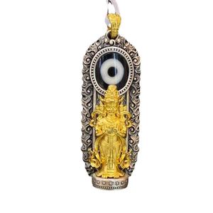Chinese Blessing Enamel Zaki Ram Guardian Buddha Pendant for Men Personalized Amulet Necklace Male Sweater <b>Chain</b> Accessories - Product Image 6