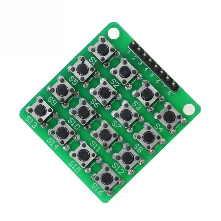 4*4 16 Tasti Interruttore A Matrice Tastiera Tastiera Modulo Array Tasti In Plastica ABS 4x4 Pulsante Interruttore A Membrana K Fai Da Te Per Arduino - Foto 2