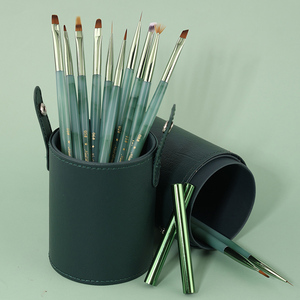 Ensemble de pinceaux japonais pour nail art, pour peinture, traçage, estompage, dégradé, gel français, stylo de polymérisation UV, outil de manucure, pinceaux de salon - Product Image 4