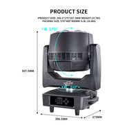 Luz de discoteca para bar IP65 7x60W Bee Eye Beam Wash Mini LED Moving Head RGBW 4 en 1 Control DMX512 10000 Lúmenes 8000K para fiestas de DJ