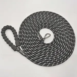 Guinzaglio lungo impermeabile 16ft 32ft 49ft guinzaglio lungo resistente in Nylon lungo riflettente per l'addestramento del cane