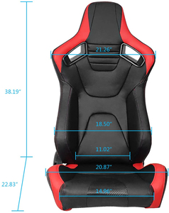 Asientos Deportivos Ajustables de Alta Calidad BJYD para Autos, Estilo Bucket, para Simulación de Carreras - Product Image 2