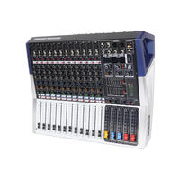Mélangeur audio numérique à 12 canaux avec 99 effets DSP intégrés et réverbération pour le mixage professionnel
