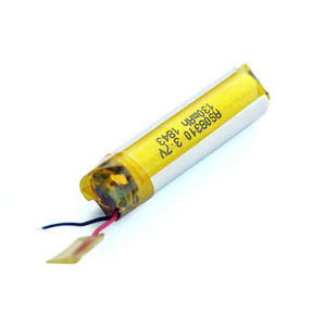 Small lithium polymer batteries <strong>3</strong>,7 V 130 mAh cylindrical 100 mAh LiPo battery 08310 for sepaker/earphone - Product Image 1
