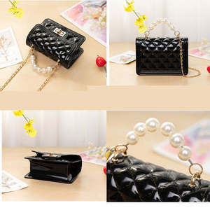 2025 Mode Stijl Nieuwe Matte Pvc Meisjes Luxe Crossbody Schouder Mini Handtas Hot Koop Peuter Keten Schattige Kids Jelly Portemonnee - Product Image 4