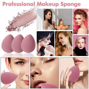 HMU 4 uds/8 Uds huevos de belleza de alta calidad sin látex logotipo personalizado suave cosmético Puff belleza maquillaje esponja licuadora conjunto - Product Image 2