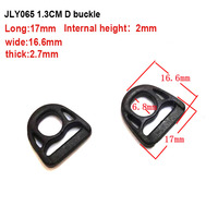 Penjualan Laris Tali Gesper Webbing Bentuk D Plastik Hitam Berkualitas Tinggi Grosir Mewah Vintage Cincin D Ringan Tahan Lama