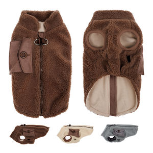 Wollmantel mit Reißverschluss für Haustiere, weiche Hundebekleidung für Winter und Herbst, Mantel, Jacke, Hundejacke, Hundemantel für kaltes Wetter im Freien - Product Image 1