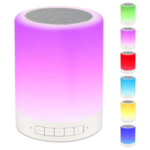 Prix de gros Haut-parleur Bluetooth intelligent 600mah 3W avec lumières tactiles colorées - Product Image 1