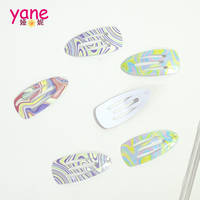 Vente en gros de nouveaux clips à cheveux pour enfants, clips BB colorés et ondulés, clips mignons en forme de goutte d'eau, pinces à cheveux pour filles, accessoires pour cheveux