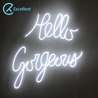 Grand éclairage décoratif à LED personnalisé Lettre flexible Lampe au néon Bar personnalisé Présentoir de café Enseignes au néon de mariage