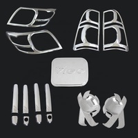 Kit complet de garnitures chromées pour Toyota Hilux Vigo 2012-2014 - Accessoires de carrosserie auto (5 pièces)