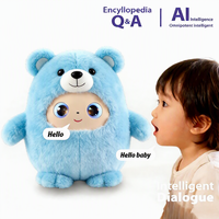 OEM/ODM Lila Bär KI-Interaktive Puppe Spielzeug mit Leuchtenden Augen Plüsch-Kleid Schleife Intelligenter Sprachassistent Niedlicher Begleiter-Roboter Geschenk