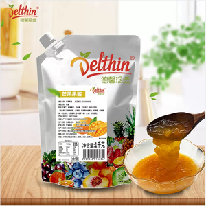 Delphin Ingrosso 12 Gusti Purea di Mango 1kg Polpa di Frutta per Negozi di Tè al Latte e Panetterie - Product Image 1