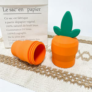 Es-pro çevre dostu köpek oyuncak gıda sınıf silikon havuç taşlama diş Pet dekompresyon anksiyete önleme kase ve besleyici - Product Image 1