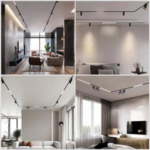 Tuya 48V20Mm埋め込み式表面実装磁気トラックライトレールフォーカス調整可能Zoomabl Cob 20WLed磁気トラックスポットライト - Product Image 6