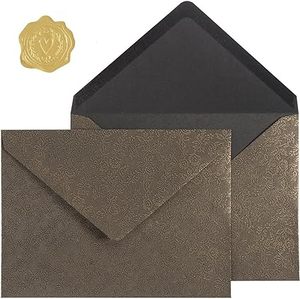 Custom <strong>5x7</strong> Card <strong>Envelopes</strong> V Flap Luxury Mailing <strong>Envelopes</strong> Wedding <strong>Envelope</strong> with Gold Stickers for Invitations Baby Shower - Product Image 6