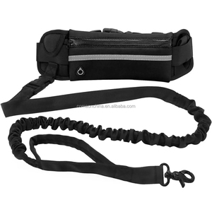 Laisse de chien mains libres avec ceinture réglable laisse de course de chien avec sac de taille corde réfléchissante élastique laisse de chien mains libres - Product Image 5