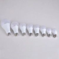Ampoules LED E27 SMD blanches 9W A60 certifiées RoHS, température de couleur réglable 2700-10000K, disponibles en 3W-24W