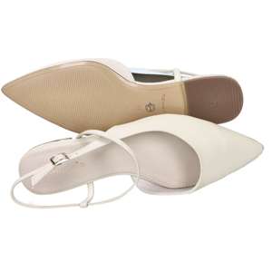 Tamaris Donna Slingback Flat 36 Put Tacón de 1 cm Cuero Blanco - Product Image 6