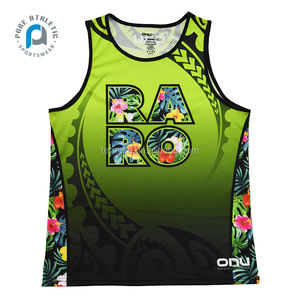 Pur personnalisé Cook Island Singlets Sublimation impression Cook Island Tag Football Singlets sans manches hommes 'Gilet pour la vente en gros - Product Image 4