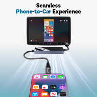 Adaptador Inalámbrico CarPlay OEM Bidireccional con Pantalla Táctil, 128 MB de RAM, 16 MB de ROM, BT 4.2, Wi-Fi, Procesador ARM Cortex A7 de un Solo Núcleo