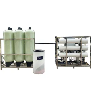 3000l/h sistem desalinasi air laut industri osmosis terbalik tanaman perawatan limbah filter karbon aktif