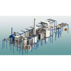 AILIN Full Automatic Powder Coating Line Equipment Electrostatic Powder Coating Systems