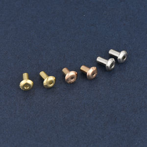 Au 750, accesorios de joyería DIY, pendiente de oro de 18 quilates, barril de plástico, bricolaje, perla, GEMA, agujero de piedra, agujas, montaje de poste para fabricación de joyas - Product Image 4