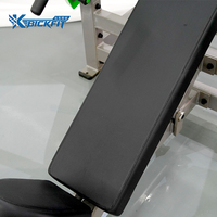 Bickfit BM1004 Banc de musculation professionnel en acier à charge de plaques, réglable en inclinaison et déclinaison, pour exercices de tirage dorsal et de développé couché, pour musculation des bras et du corps