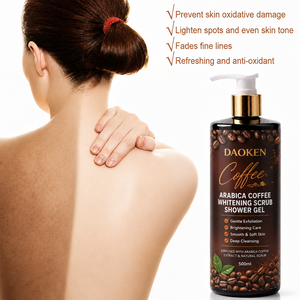 Gel Douche Exfoliant Hydratant et Blanchissant au Café Arabica Naturel, <span class=keywords><strong>Bain</strong></span> <span class=keywords><strong>Moussant</strong></span> Nourrissant et Rafraîchissant - Product Image 3