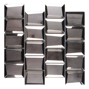 Home Decorative <strong>Mirror</strong> Mosaic <strong>Tile</strong> Custom Grey <strong>Bathroom</strong> Subway Kitchen <strong>Tiles</strong> - Product Image 3