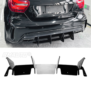 ลิ้นดิฟฟิวเซอร์กันชนหลังรถยนต์  ลิ้นสปอยเลอร์ด้านข้าง สำหรับ Mercedes-Benz A-Class W176 A45 AMG 2013-2018 ชุดแต่งตัวถังรถยนต์ - Product Image 1