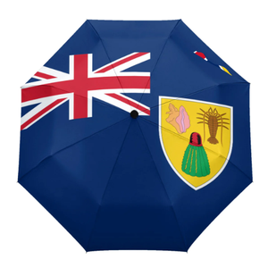 Parapluie drapeau de Saint-<span class=keywords><strong>Vincent</strong></span>-et-les-Grenadines, imperméable, automatique, pour l'extérieur, avec bouton d'ouverture et de fermeture automatiques, revêtement anti-UV - Product Image 3