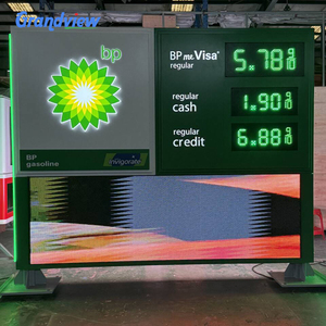 Rf điều khiển từ xa giá gas số dấu hiệu <span class=keywords><strong>LED</strong></span> hiển thị mô-đun lật số hiển thị giá để bán - Product Image 1