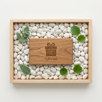 Etiqueta NFC de Madera para Tarjetas de Regalo, Chip NTAG215 de 13.56 MHz para Aplicaciones de Regalo