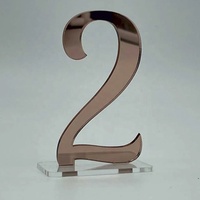 Numéros de table de mariage personnalisés en miroir signes de numéros de table en acrylique