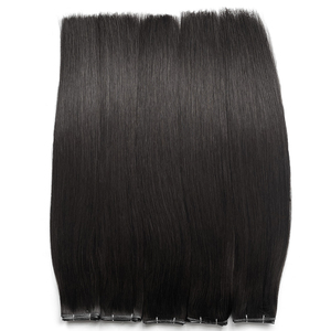 Popular <span class=keywords><strong>en</strong></span> 2026 # Extensiones de <span class=keywords><strong>Cabello</strong></span> Humano 100% con Trama Invisible Genius Weft Color 1B, Doble Trama, Cutícula Alineada, Cómodas y Duraderas - Product Image 3