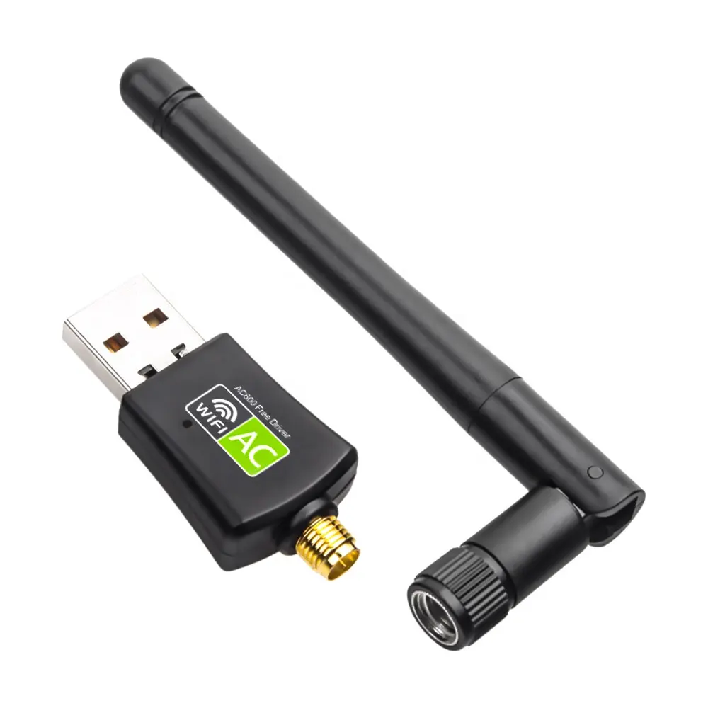 Receiver USB WiFi Adapter WiFi Antenna Dual Band 802.11ac 2.4GHz 5GHz 600Mbps Mini Wireless Computer Network Card
