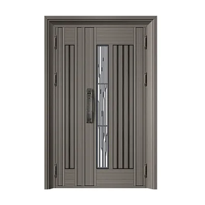Foshan <span class=keywords><strong>porte</strong></span> d'ingresso a prova di fuoco porta d'ingresso Pivot anteriore in acciaio inox porta d'ingresso esterno - Product Image 2