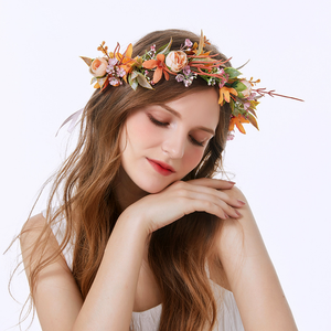 FC778 Hera personnalisé filles bandeau floral couronnes de fleurs filles <span class=keywords><strong>couronne</strong></span> de cheveux <span class=keywords><strong>couronne</strong></span> de fleurs artificielles - Product Image 1