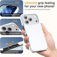 Coque de téléphone magnétique 3D vierge à sublimation 2 en 1 pour iPhone 11 12 13 14 15 16 17 Pro Max X XR XS Max