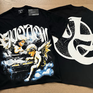 Nouvelle Arrivée T-shirt Homme 100% Coton de Qualité Supérieure Motif Emotions Mixtes Streetwear Imprimé Graphique Coupe Oversize - Product Image 5