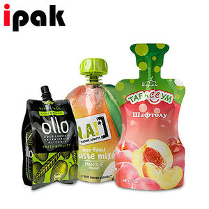 Pochettes transparentes thermoscellables de 100 ml à 2 L avec bec verseur, recyclables pour liquides, jus, sauces <span class=keywords><strong>tomates</strong></span>, vins, chaussettes et chaussures - Product Image 2