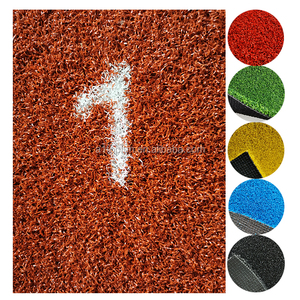 หญ้าเทียมพลาสติกขนาด 15 มม. - 35 มม. สำหรับปูพื้นยิม สีเขียว พร้อมเครื่องหมาย - Product Image 2