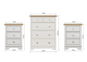 <span class=keywords><strong>Bianco</strong></span> <span class=keywords><strong>opaco</strong></span> 5 cassetti cassettone armadio per camera da letto mobili di fabbrica In magazzino soggiorno armadi di stoccaggio laterali In legno massiccio - Product Image 2